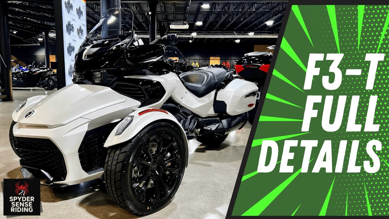 Can-Am Spyder F3-T 2025 года | Жемчужно-белый | Полные характеристики и разбор
