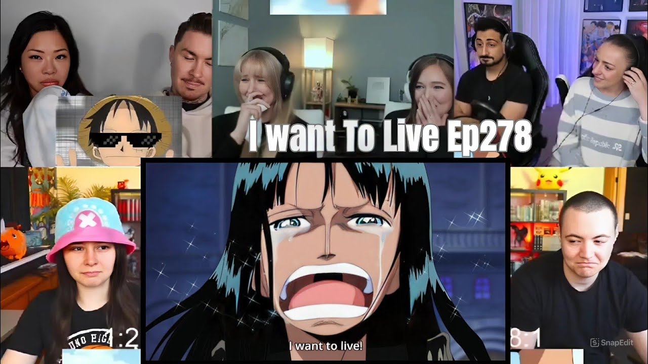 One Piece Ep278!! I Want To Live!! Luffy Declared War Against World Goverment!! Reaction mashup 