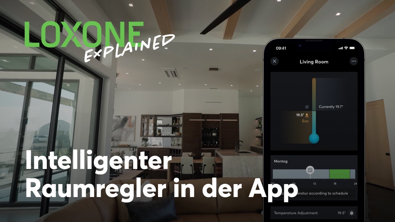 Intelligenter Raumregler &ndash; Verwendung in der App | Loxone Explained [4k]