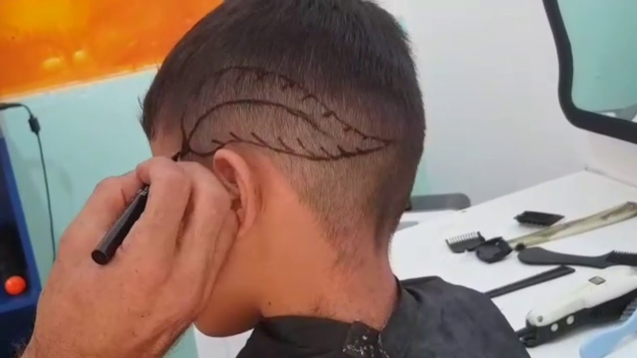 Como fazer pena em cabelo de criança passo a passo