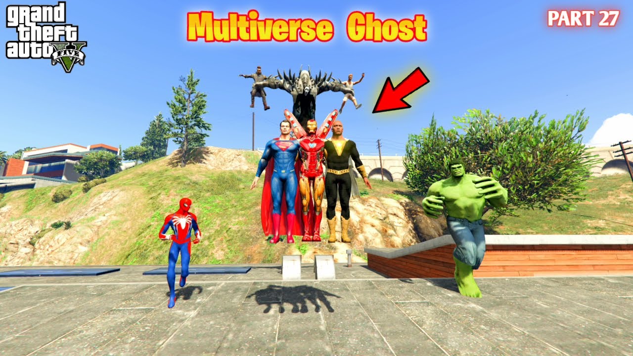 Multiverse Ghost Batman Became Ghost To Kill Black Adam in GTA5 #27