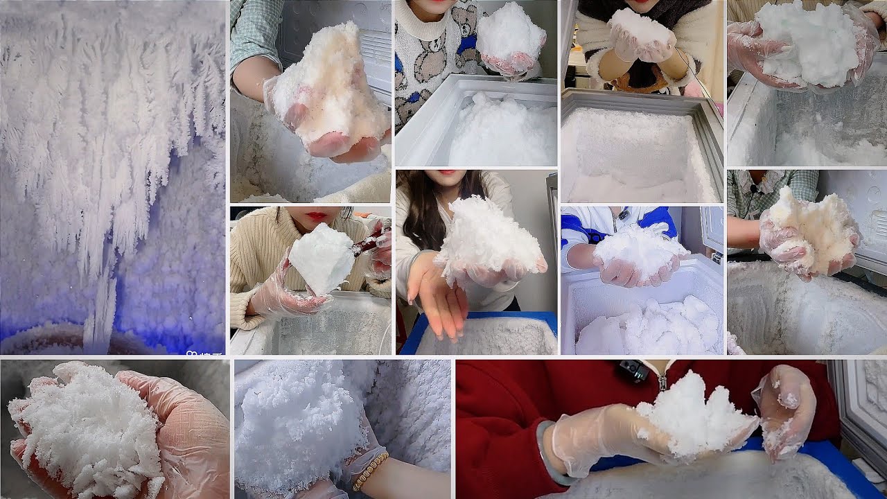 ♦️(💠ONLY B!TES)_SQUEAKY, SOFT🍚FR0ST SCRAPING & 😋 EATING 🧊 COLLECTION♦️