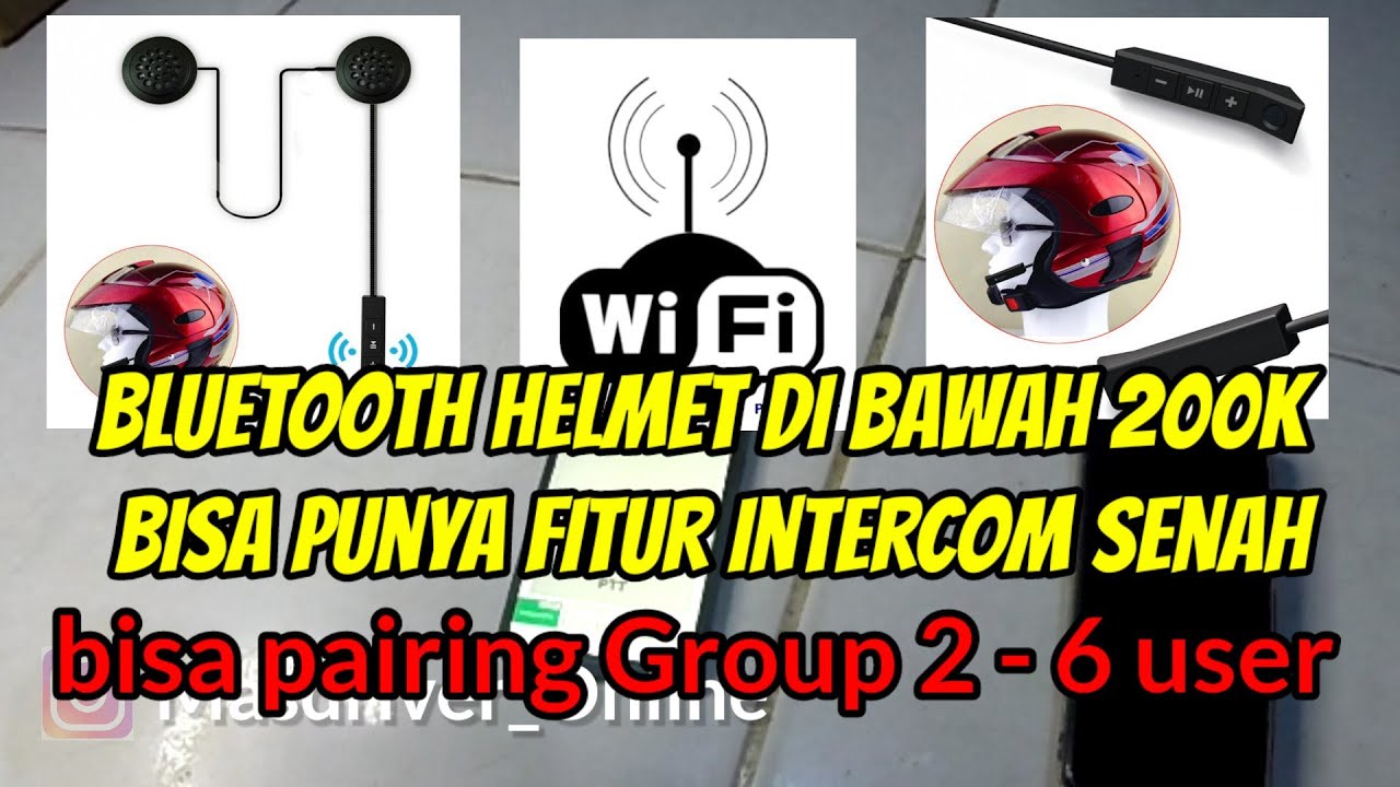 Cara Bluetooth Helm bisa pairing kayak intercom senah