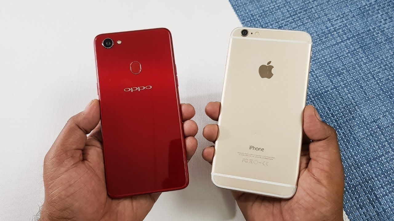 Oppo F7 vs iPhone 6 Plus Speed Test Comparison !