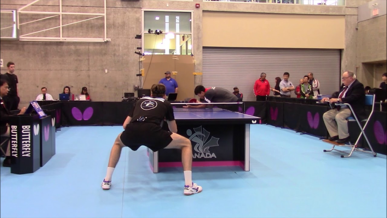 Alexander Bu, a table tennis player --- In 2018 Canadian Nationals.