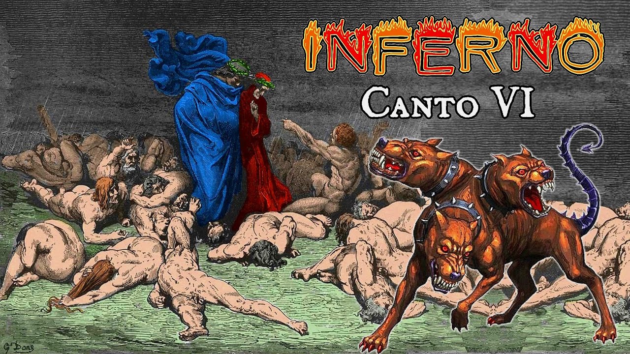 📖🔥 INFERNO, Canto VI con Analisi e Parafrasi - I Golosi e Cerbero 🐷 DIVINA COMMEDIA, D. Alighieri