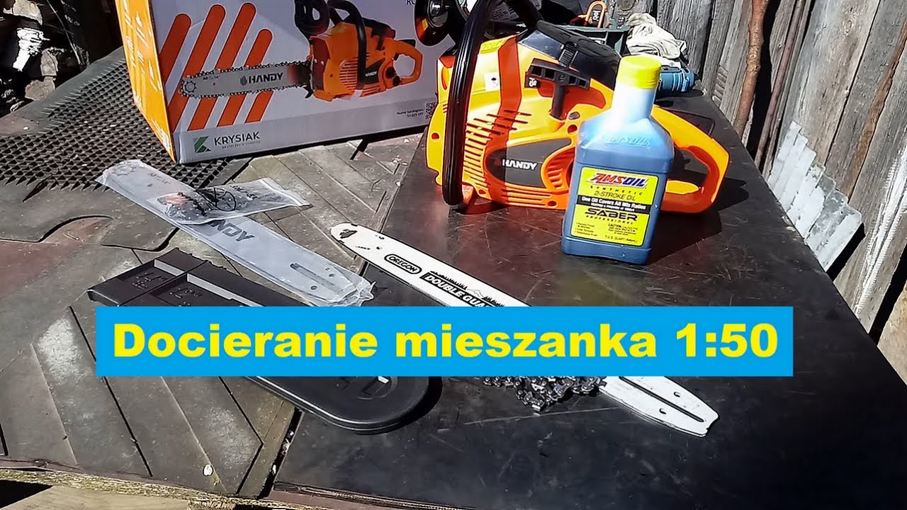 Docieranie Handy RG4114-A4 (cz.1) olej AMSOIL SABER mieszanka 1:50,