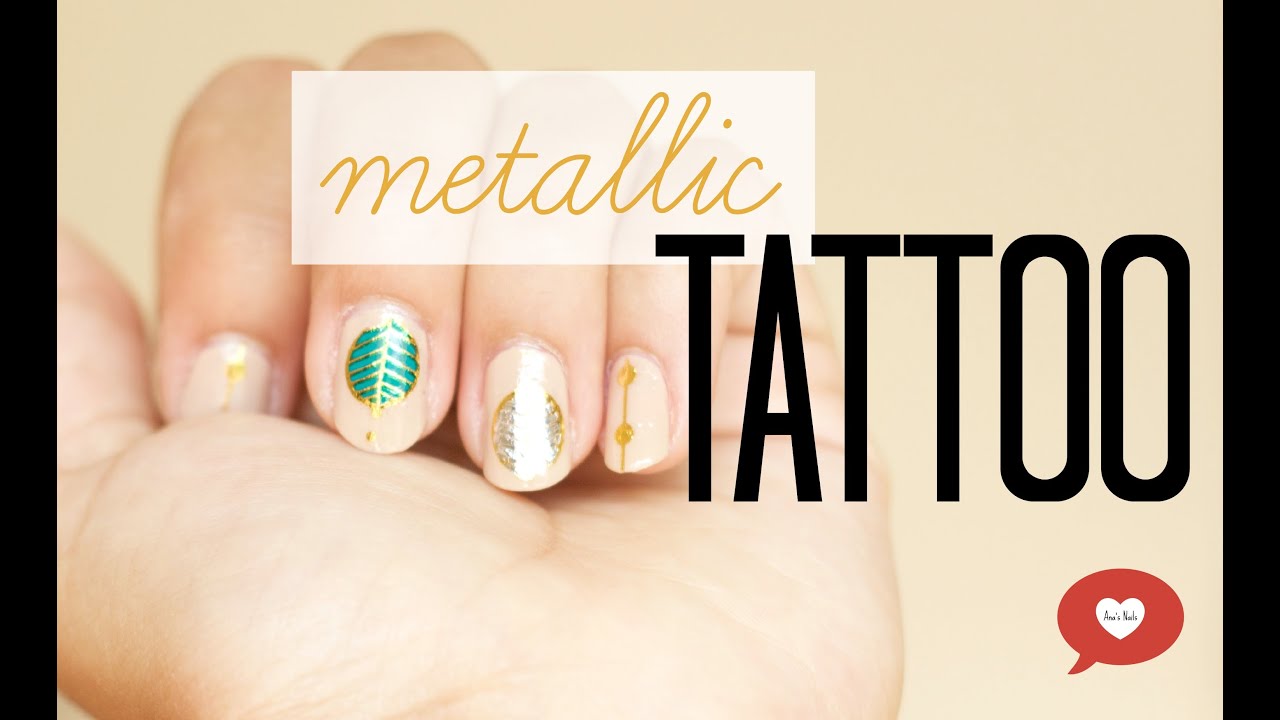 Metallic Tattoo N&auml;gel f&uuml;r Anf&auml;nger deutsch