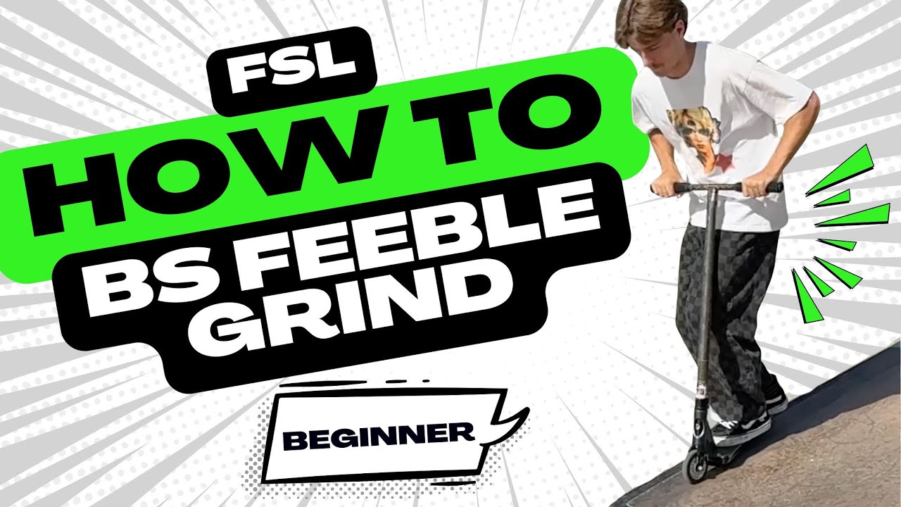 How to Do a Backside Feeble Grind on a Scooter! (Beginner Tutorial)