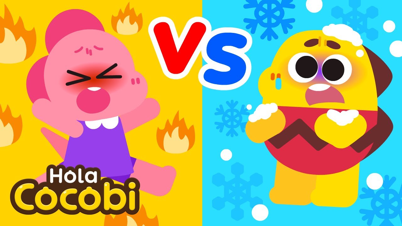 ¡Caliente Vs Frio!🥵️🥶️Canción de Temperatura | Canciones Infantiles | Kids Songs | Hola Cocobi