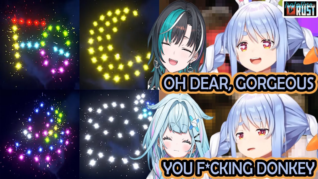 Pekora Offends Su By Dissing Her Firework Design While Praising Chihaya's