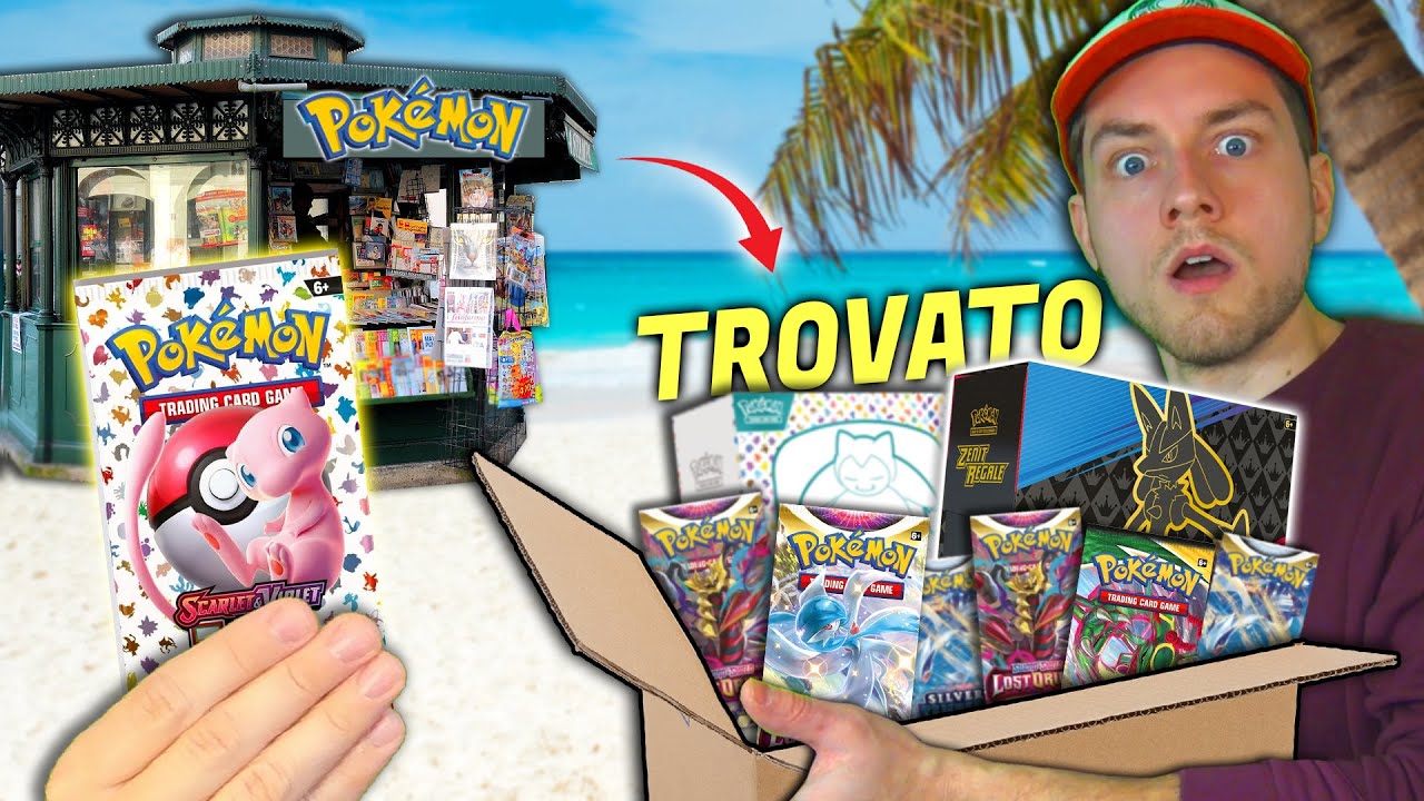 Giro OGNI EDICOLA della mia CITTA' ad AGOSTO per scovare TUTTI i TESORI di carte Pokèmon !