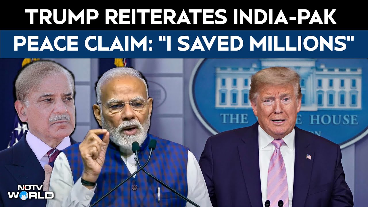 Trump LIVE | At White House, Trump Reiterates India-Pakistan Peace Claim: “I Saved Millions”
