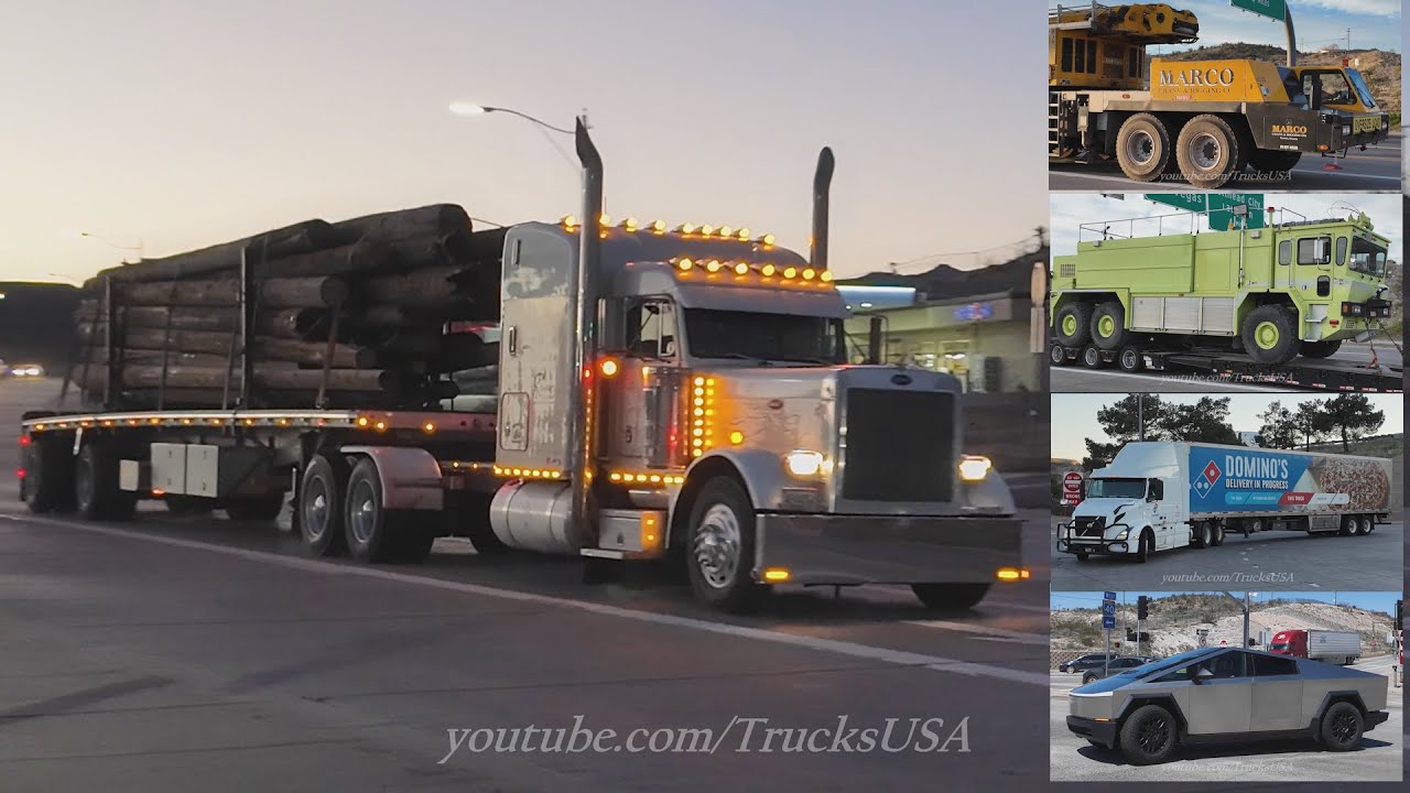 Truck Drivers in Arizona, Tesla Cyber Truck spotted on the road and many others,  Truck Spotting USA