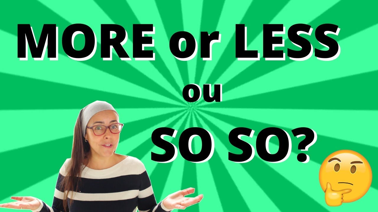 MORE OR LESS OU SO SO? - INGL&Ecirc;S A JATO / LUCIANA NAPPI