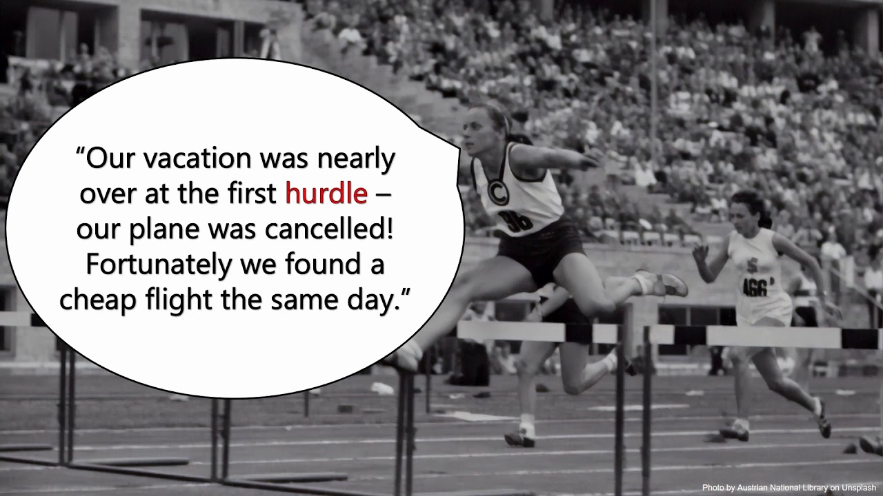 Learn Natural English Idioms & Metaphors: Hurdle