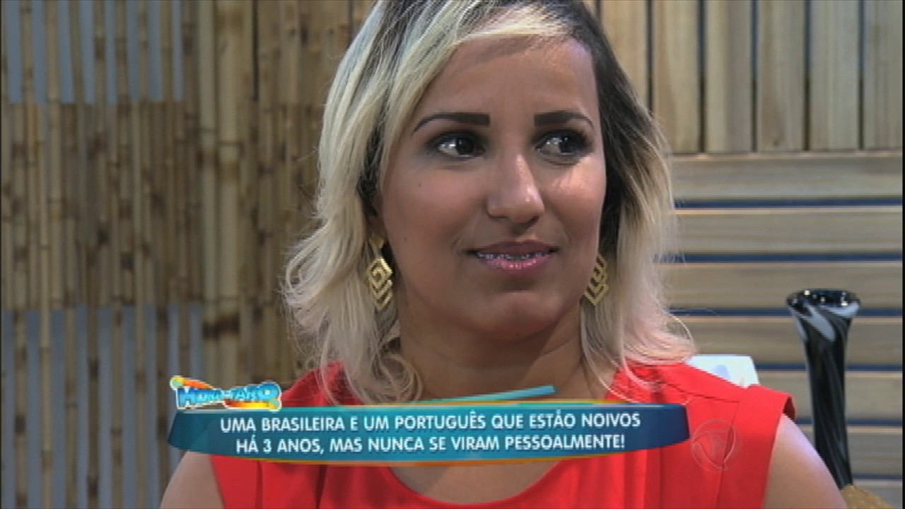 Casal se encontra pela primeira vez após três anos de noivado
