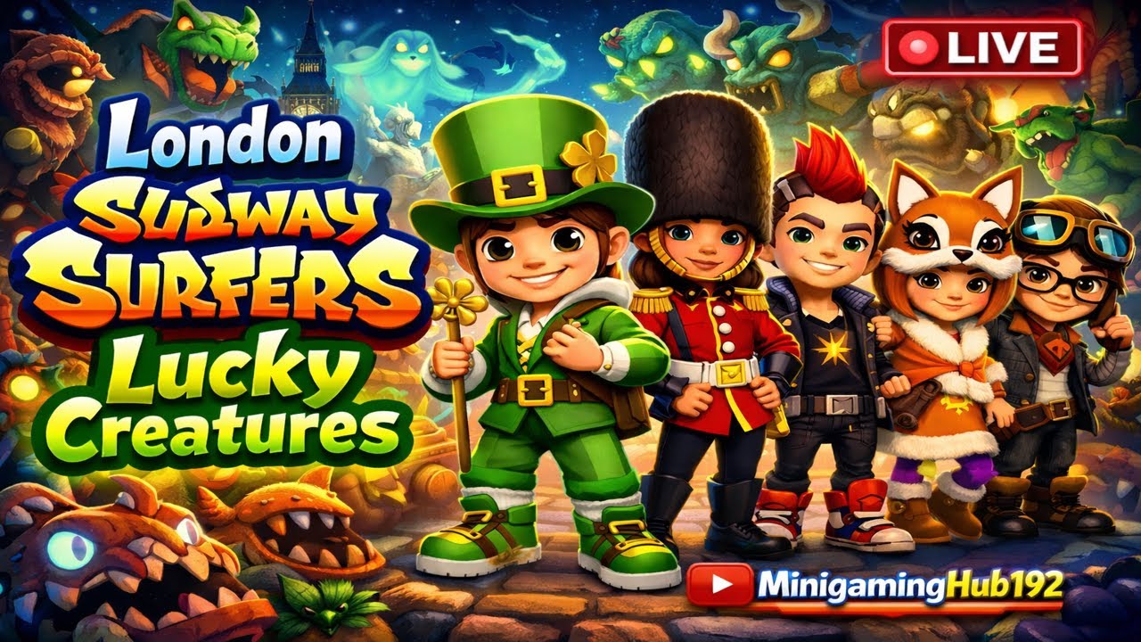 Subway Surfers Live Stream London Lucky Creatures #shortslive #gaming #subwaysurfers