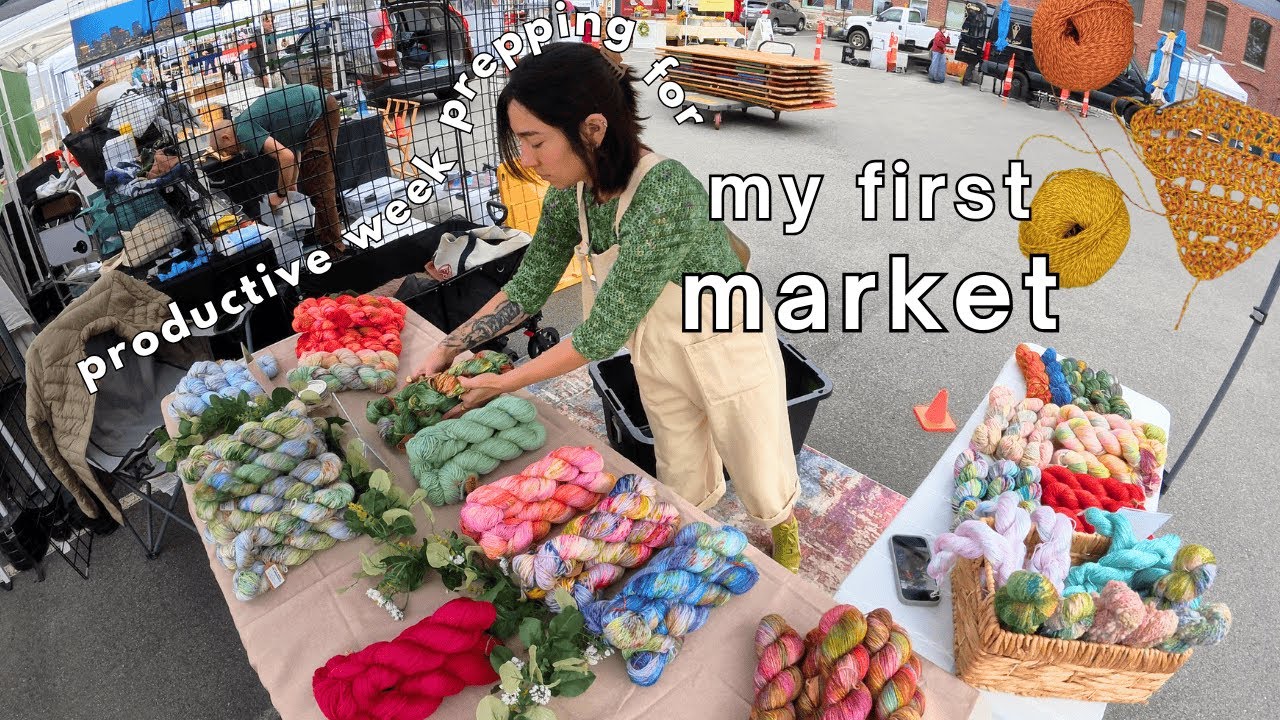 a productive week prepping for 𝒎𝒚 𝒇𝒊𝒓𝒔𝒕 𝒎𝒂𝒓𝒌𝒆𝒕 ⋆˚꩜｡ (yarn dyer & crochet artist)