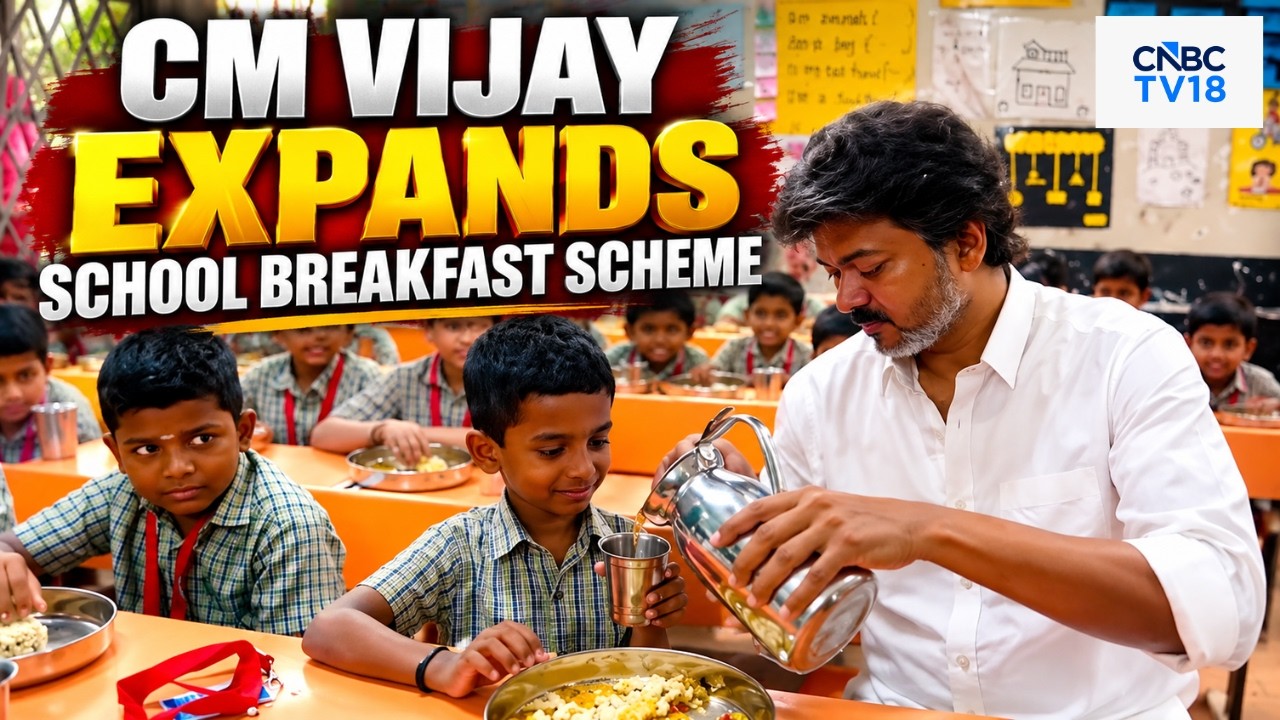 TN CM MK Stalin Expands Kamarajar Breakfast Scheme, Serves Food to Students & Interacts With Them...