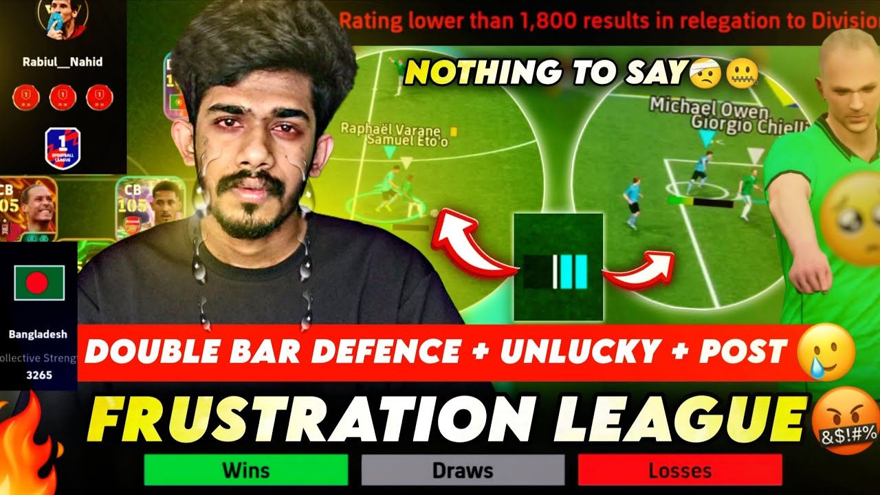 Nothing To Say🤕🤬🤐Frustration League Matches Gone Wrong💀🥶2 Bar Defence + unlucky🫠 in Efootball26 🔥🔥