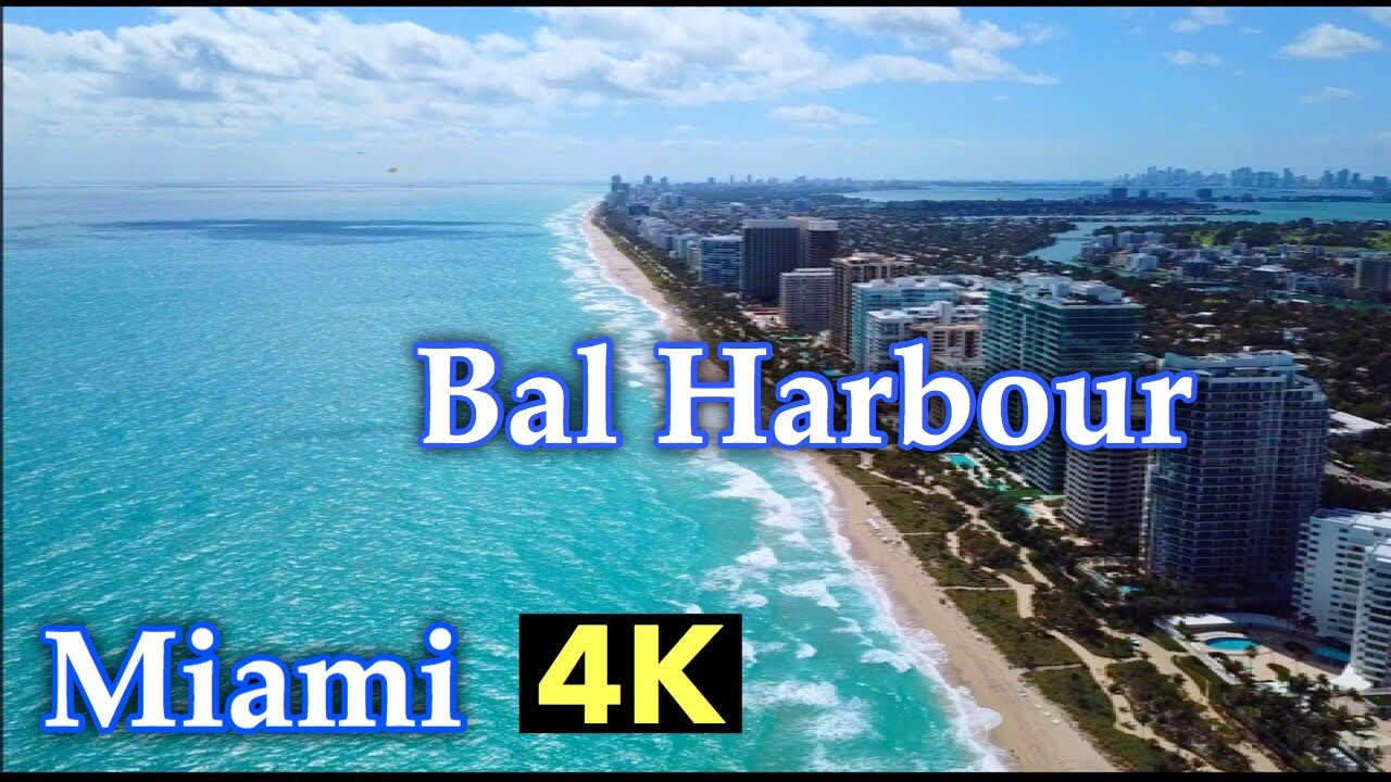 Bal Harbour Beach Miami Drone 4K