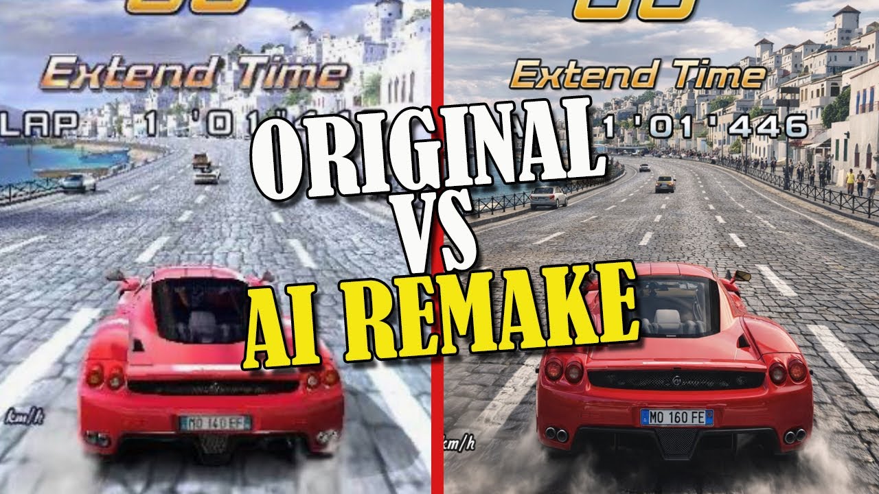 Out Run 2 Reinvented - Original vs AI Remake: Upgrade or Sacrilege?