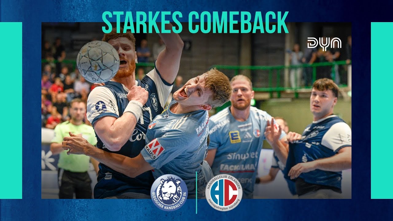 Highlights: Bergischer HC vs. HC Erlangen (Saison 2025/26) Dyn Handball | DAIKIN HBL