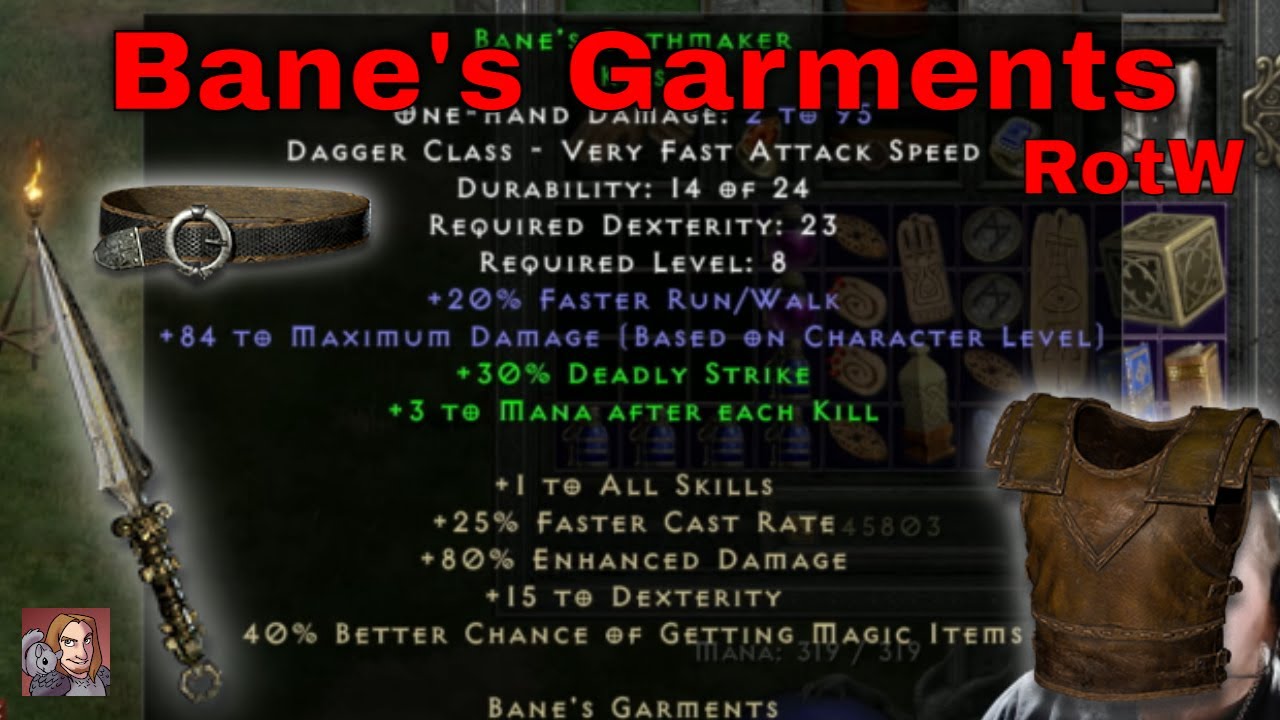 D2R Upgraded Sets - Bane's Garment's (3 Piece Set)