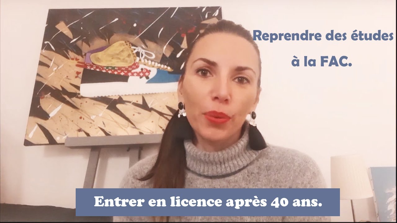 Comment entrer à la fac et obtenir une licence après 40 ans.