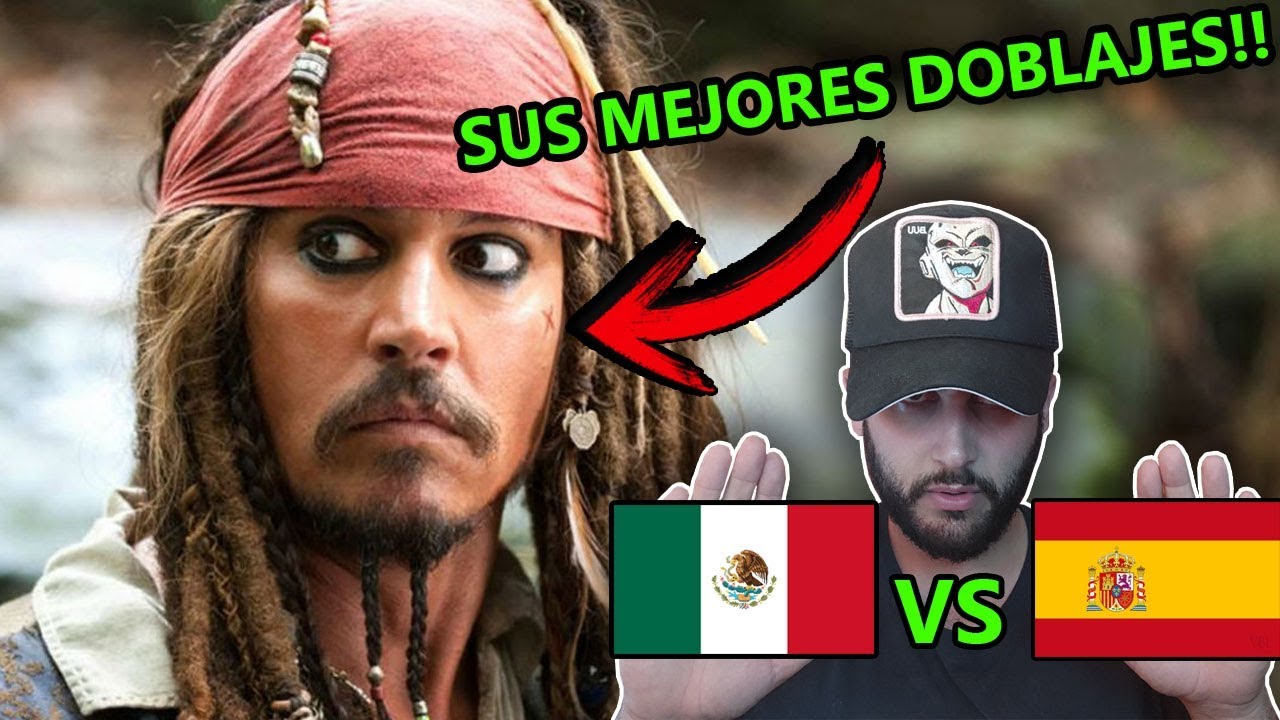 Español REACCIONA a la VOZ de JACK SPARROW en DOBLAJE LATINO vs ESPAÑOL!! | LAS MEJORES 🔥