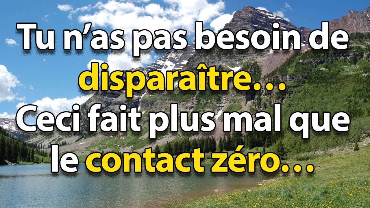 Cette méthode est plus cruelle que le contact zéro (et ils ne comprendront pas pourquoi)