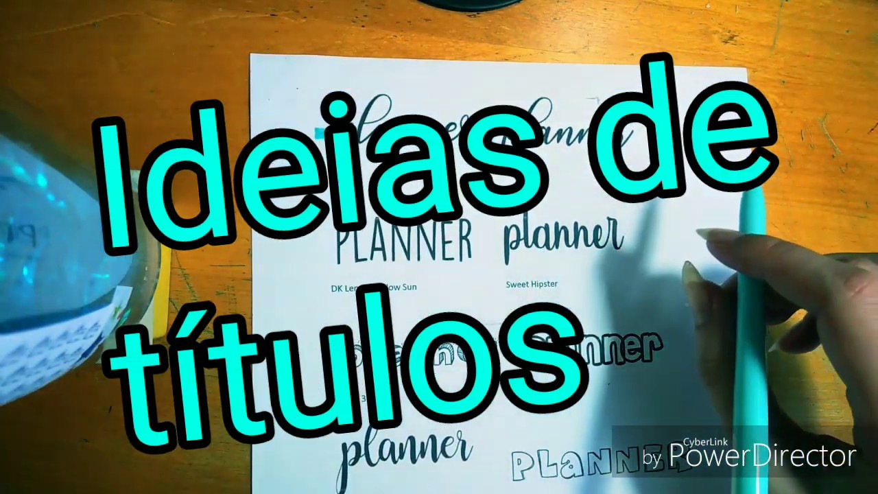 Bullet journal - ideias t&iacute;tulos fofos *----*