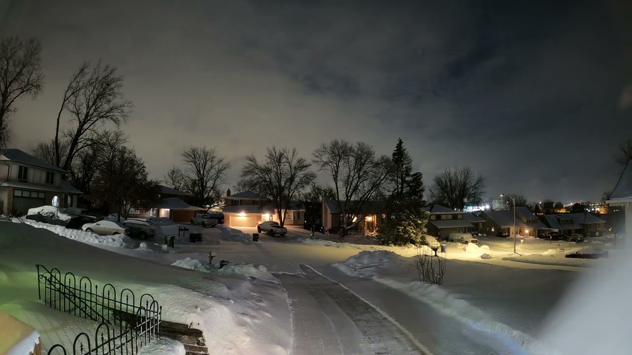 Snow Squall in Nebraska - January 18, 2024
