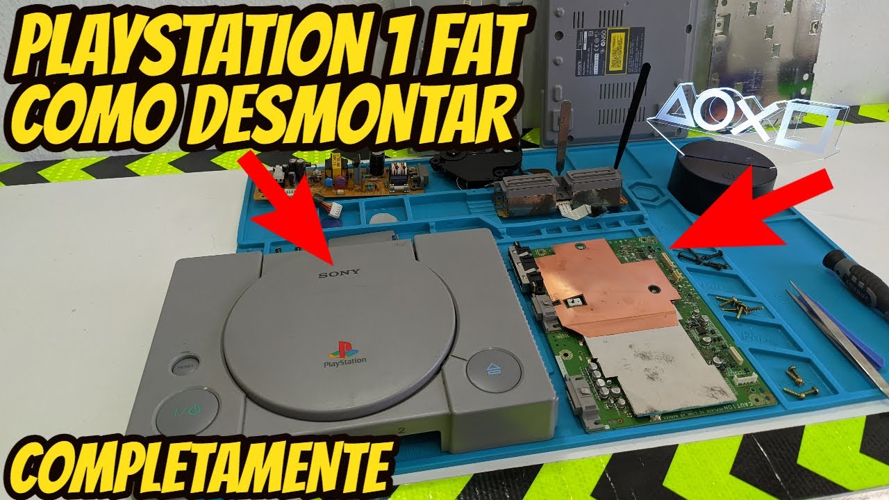 Ps1 Fat Como Abrir y Desmontar(desarmar) // Para Reparar o Cambiar Piezas