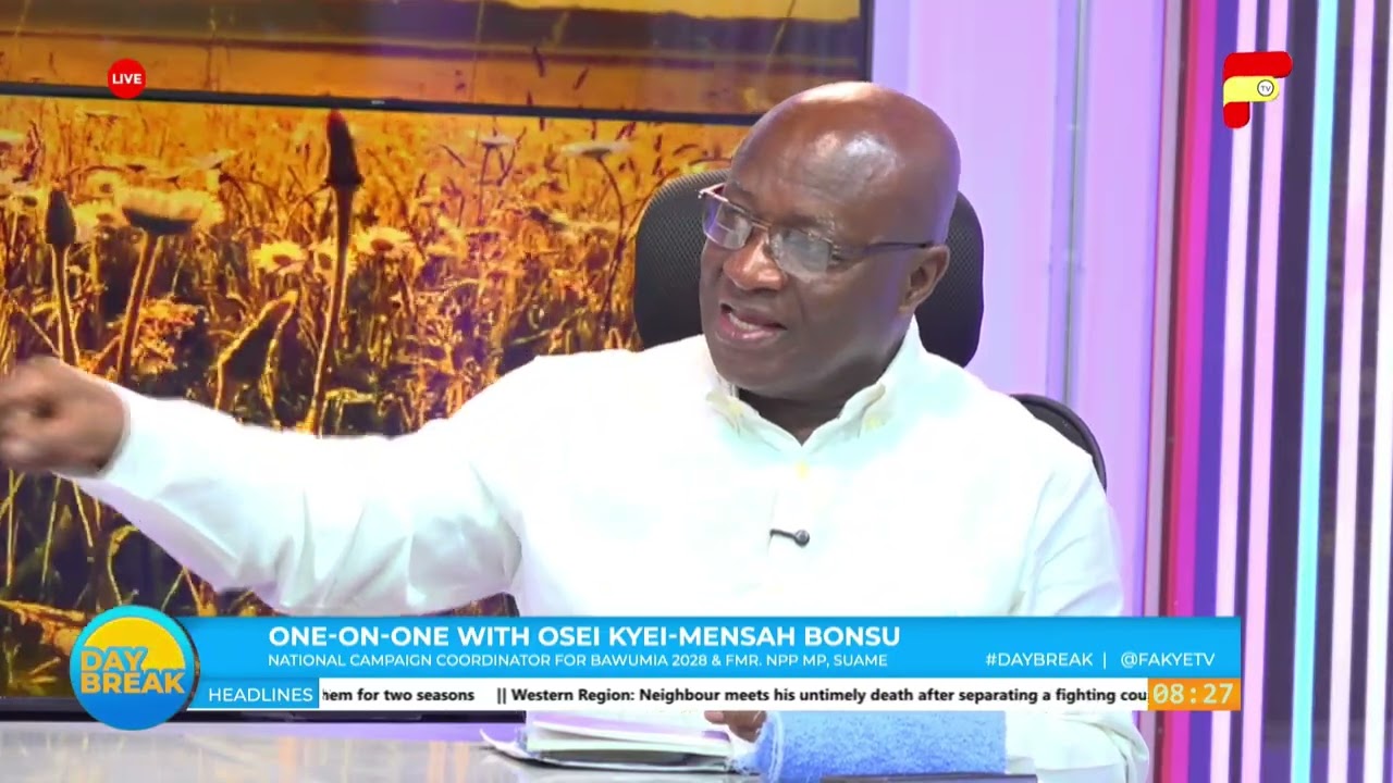 OSEI KYEI MENSAH BONSU TALKS ABOUT SUAME INTERCHANGE SOURCE OF FUNDING BROUHAHA