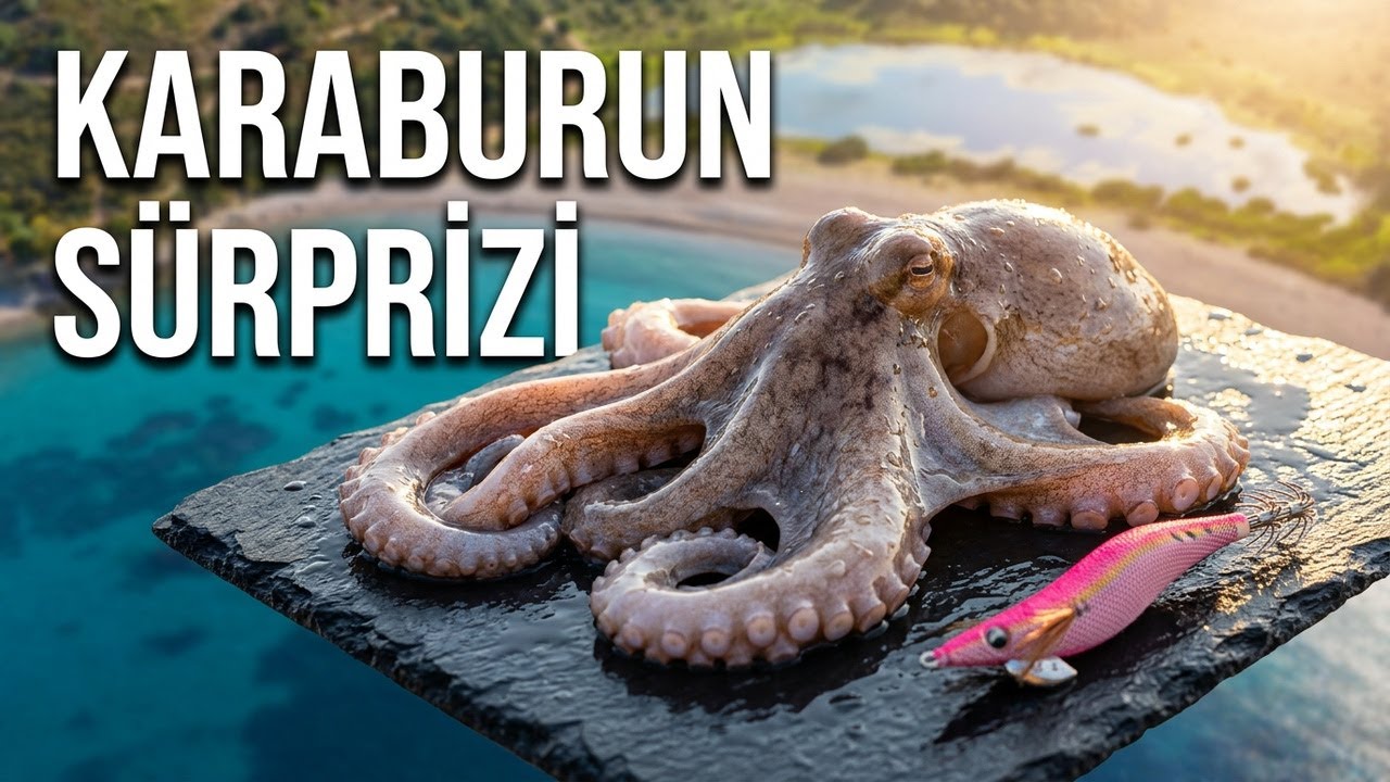 Ahtapot ve Balıklar ile Dolu Bir Karaburun Kampı
