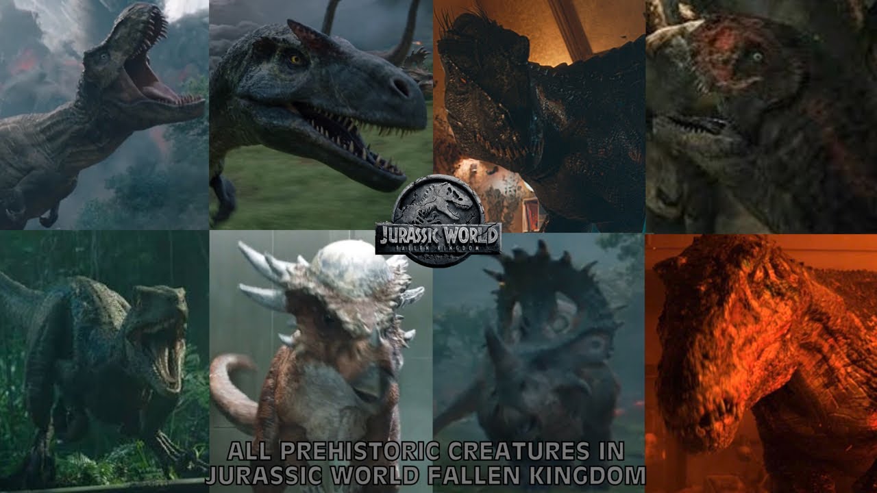 All Prehistoric Creatures In Jurassic World Fallen Kingdom