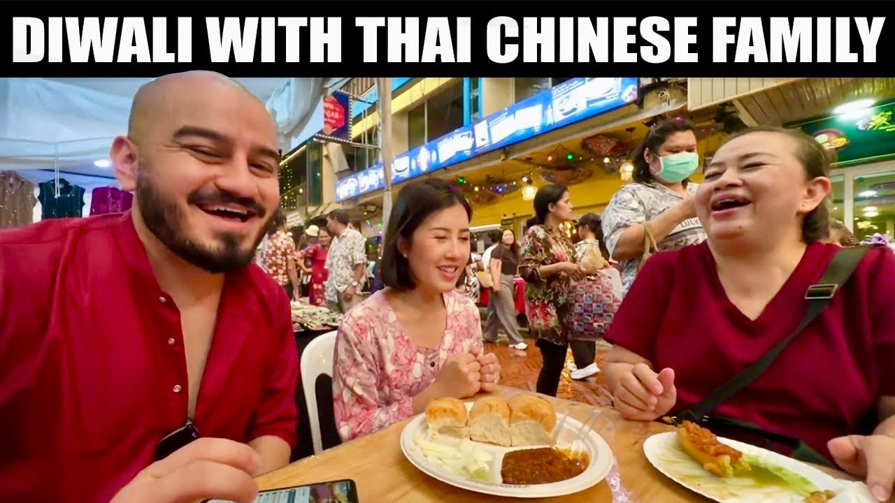 Diwali with Thai Chinese Family in Bangkok 😍 indian in thailand