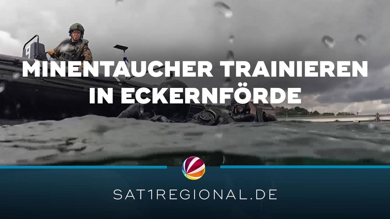 Gefährlicher Job: Minentaucher der Marine trainieren in Eckernförde