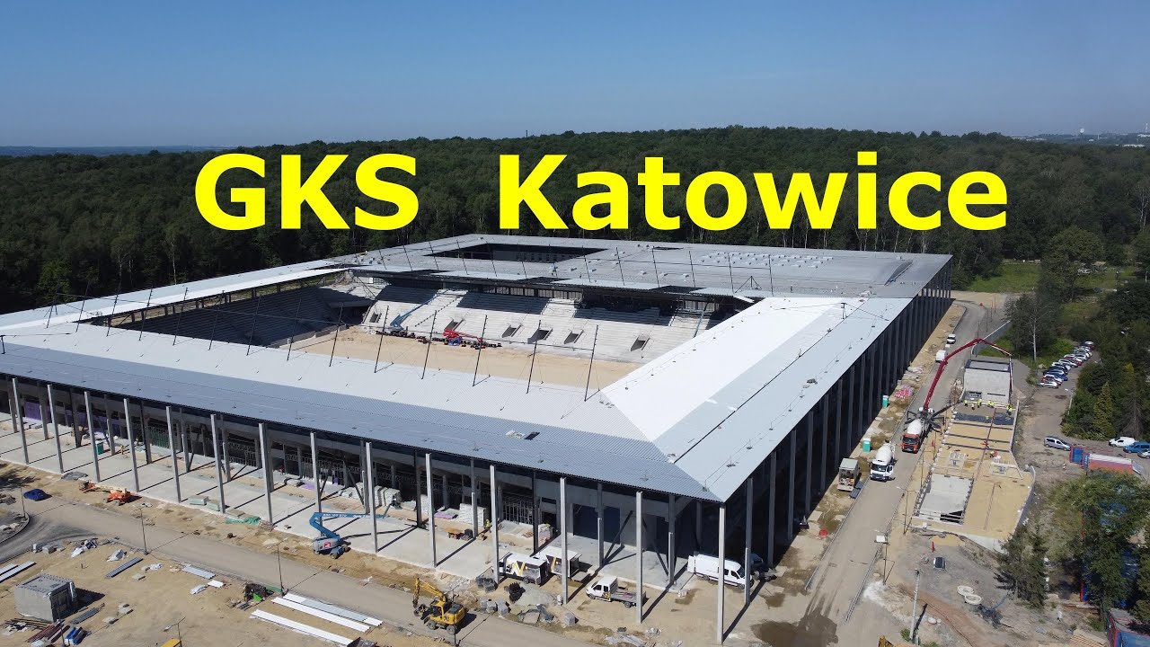 Budowa stadionu GKS Katowice maj 2024