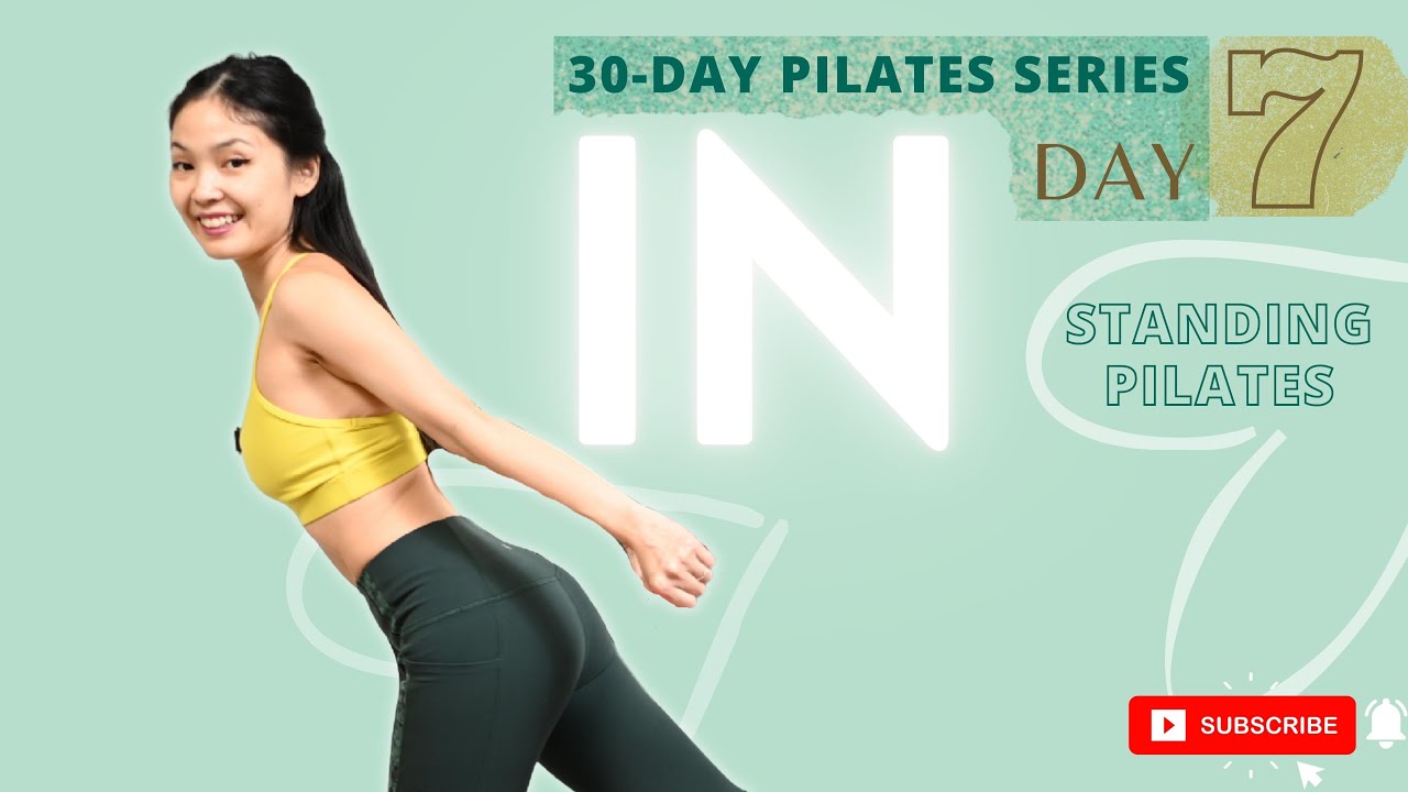 Day 7: 30 MIN STANDING PILATES -  FULL BODY WORKOUT | 30 Day Pilates Workout Challenge 2023