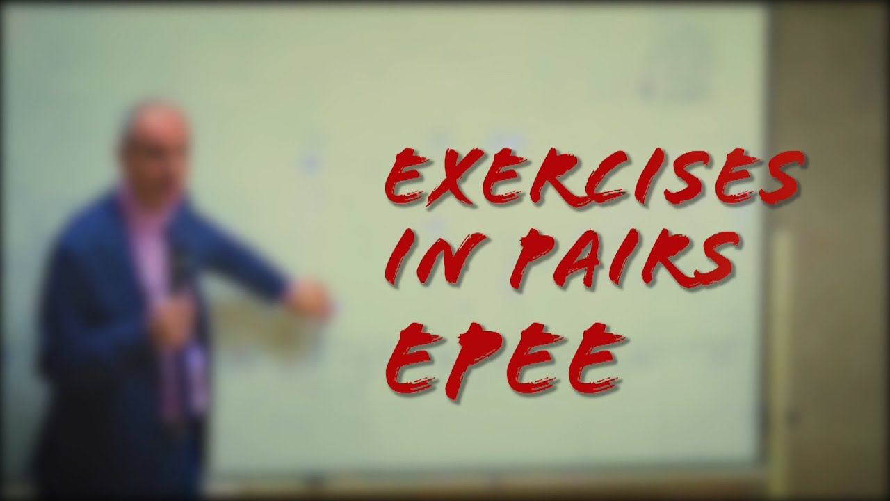 Exercises in pairs Epee