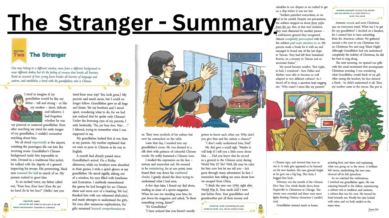 The Stranger | Class 7 | English | NCERT | CBSE | ICSE | by Jason ho | English Ratna Sagar | Summary