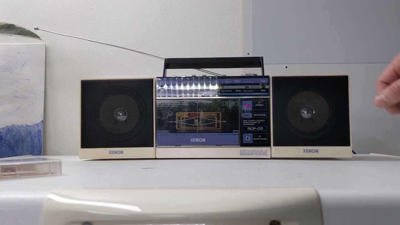 Xenon radio stereo cassette deck recorder