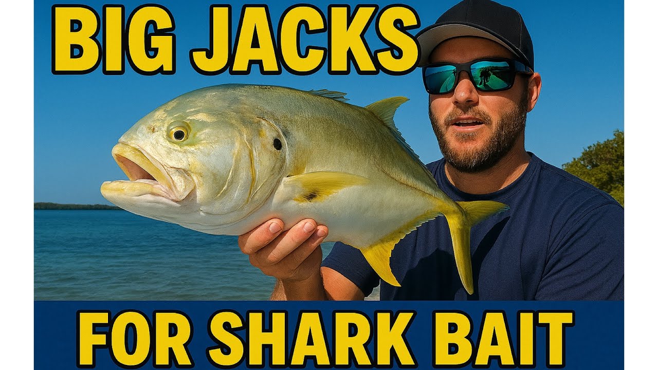 Catching Monster Jack Crevalles for Shark Bait! 🦈🔥 Ramp Monsters Beach Fishing Setup!