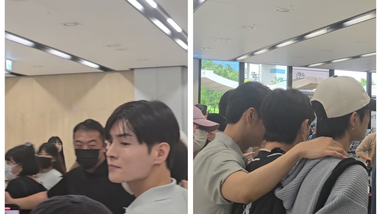 Walking next to Nexz ネクスジ 넥스지 at Gimpo Airport 7-29-2024