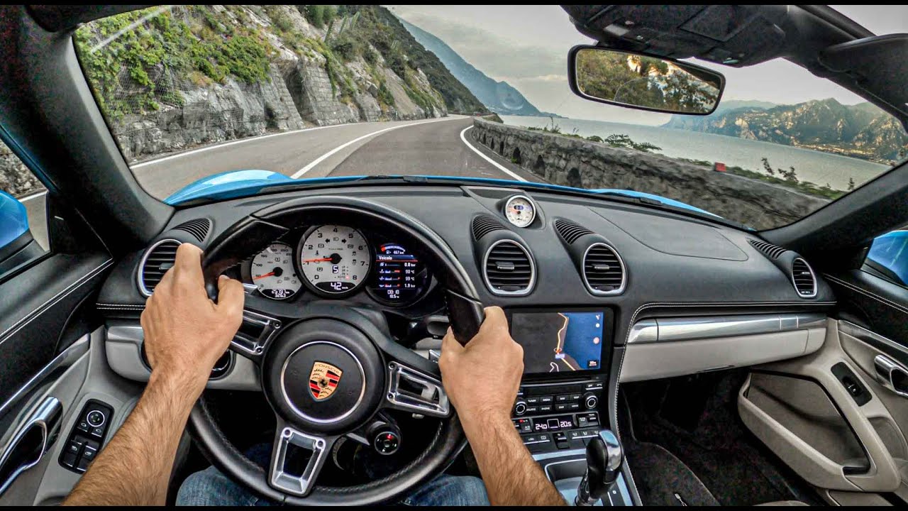 Porsche Boxster 718 Cabrio In Lago di Garda 🇮🇹 ( 2.0 300HP ) | POV Test Drive #609 Joe Black