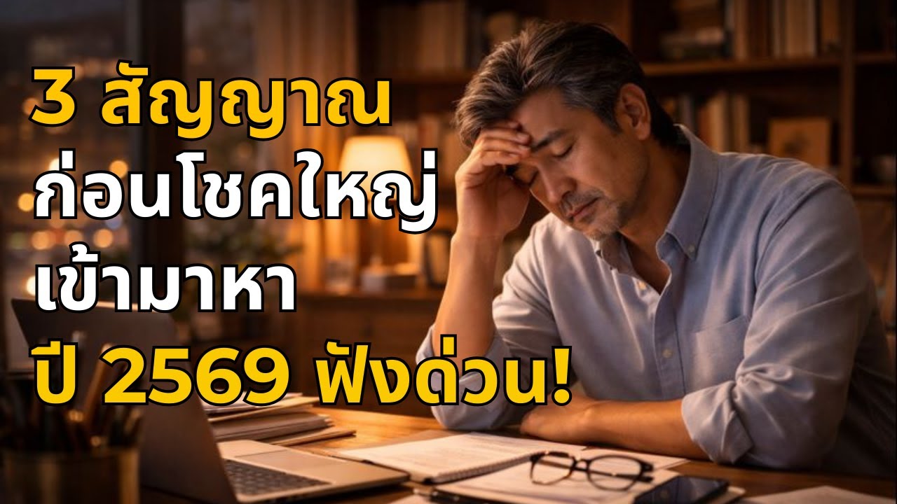 3 สัญญาณลับก่อน “โชคใหญ่” จะเข้าปี 2569 | ถ้าชีวิตคุณกำลังเป็นแบบนี้…อย่ามองข้าม
