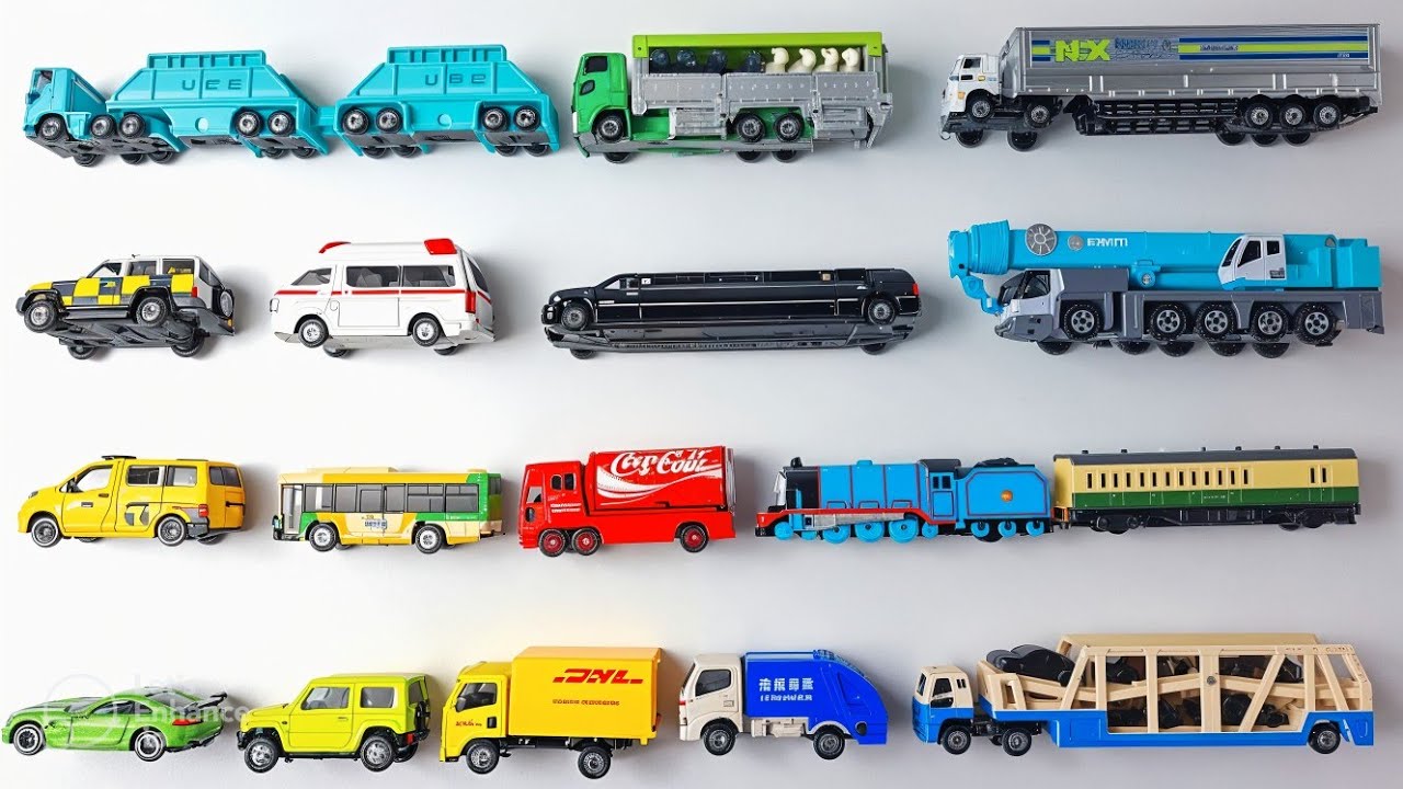 Toy cars and trucks for toddlers with tomica Collections | Cars Learning videos for toddlers 